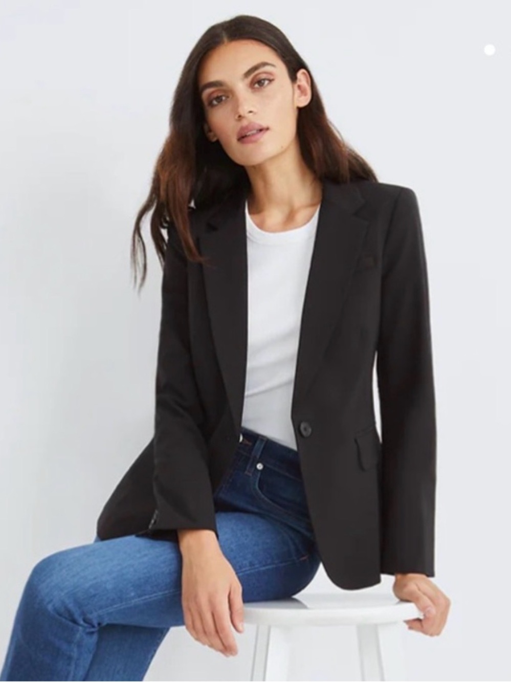 Veronica Beard Classic Dickey Jacket Black Wool Blazer Size 2